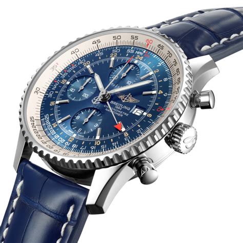 breitling navitimer red and blue|Breitling Navitimer blue face.